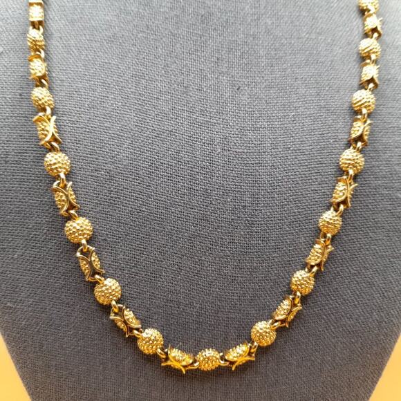 Vintage Premier Designs Gold Plated Necklace, Brutalist Design, 21 Inches - Picture 2 of 11